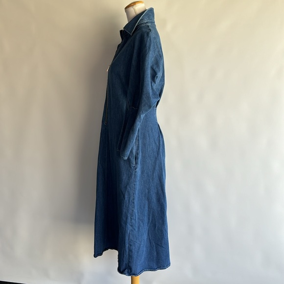 COS Midi Length Denim Dress - sz 8 - Picture 4 of 5